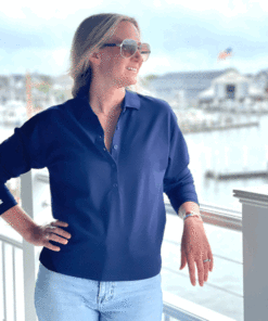 Dalton Black Sailing Women's Lady Liberty Long Sleeve Polo